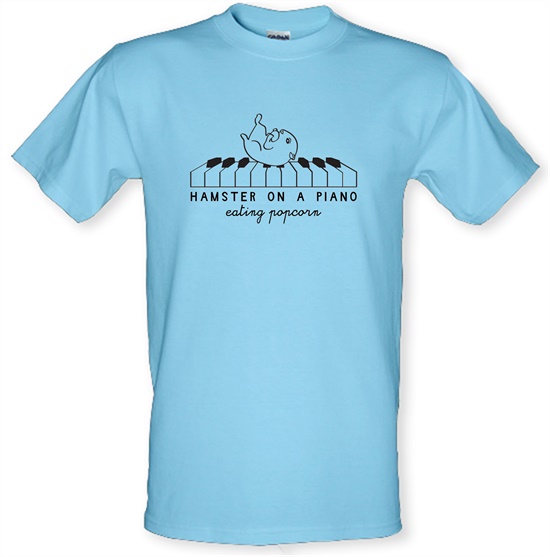 Hamster On A Piano Eating Popcorn t-shirts